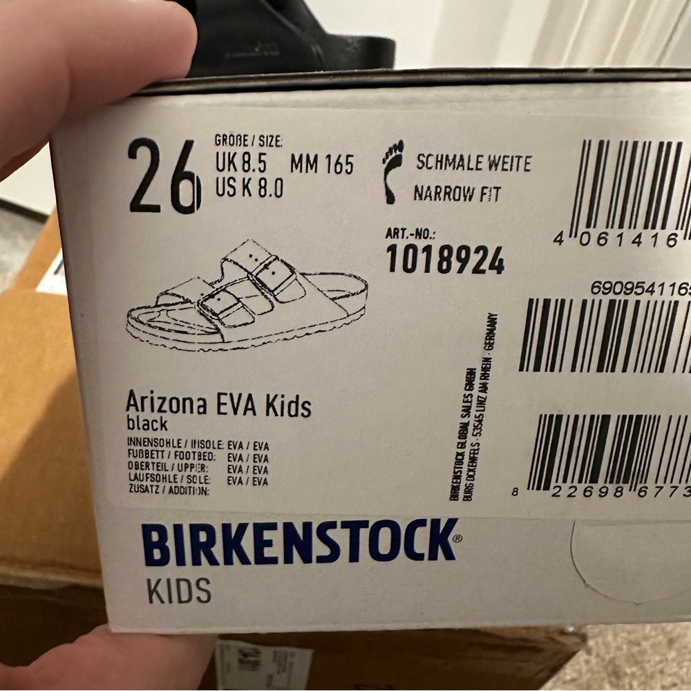 Birkenstock Arizona Eva Kids Sandals Black - Picture 5 of 5